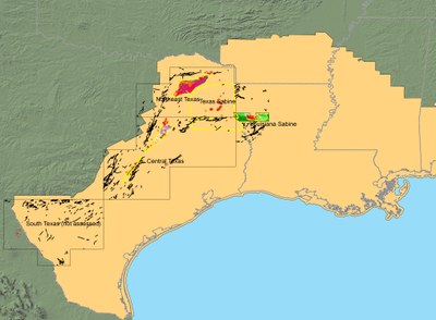 coastal plains map